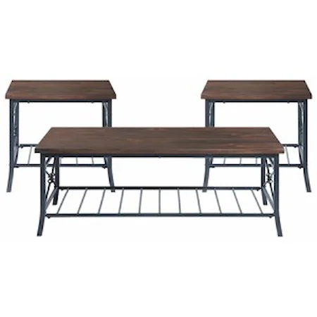 Transitional 3-Pack Occasional Table Set